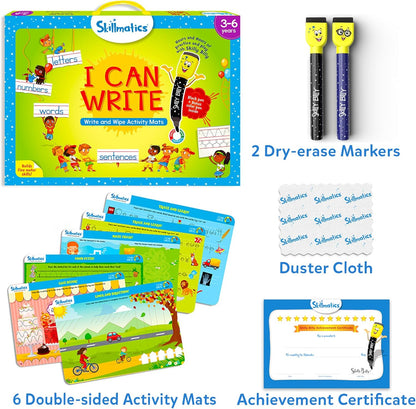 Skillmatics I Can Write PAW Patrol - Reusable Preschool Learning Activities, Educational Toy and Game, Back to School Supplies, Gifts for Students, Kids, Toddlers Ages 3, 4, 5, 6