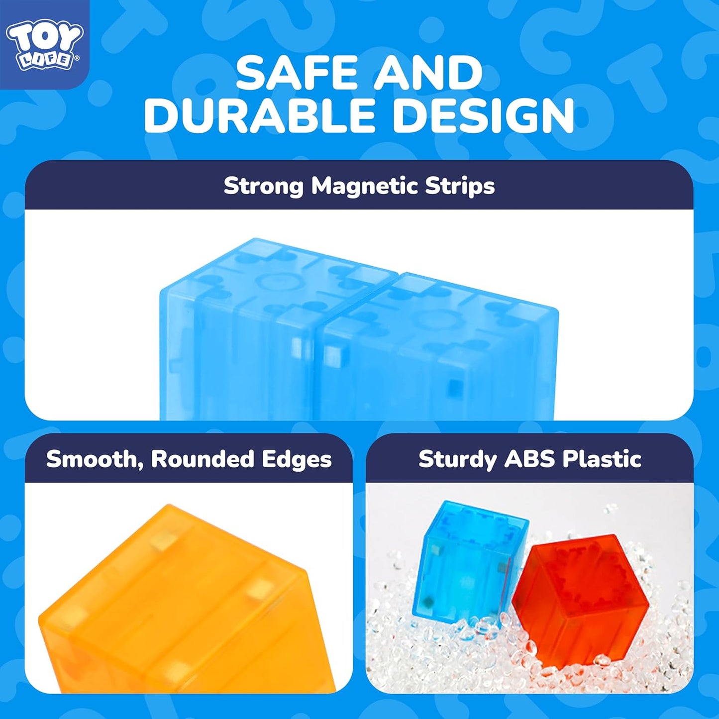 64PCS Magnetic Blocks, Magnetic Building Blocks for Kids Ages 3 4 5 6 Year Old, Magnet Cubes, Autism Montessori Toys, Preschool STEM Educational Sensory Magnet Toys Gifts for Kids 3-5 4-8
