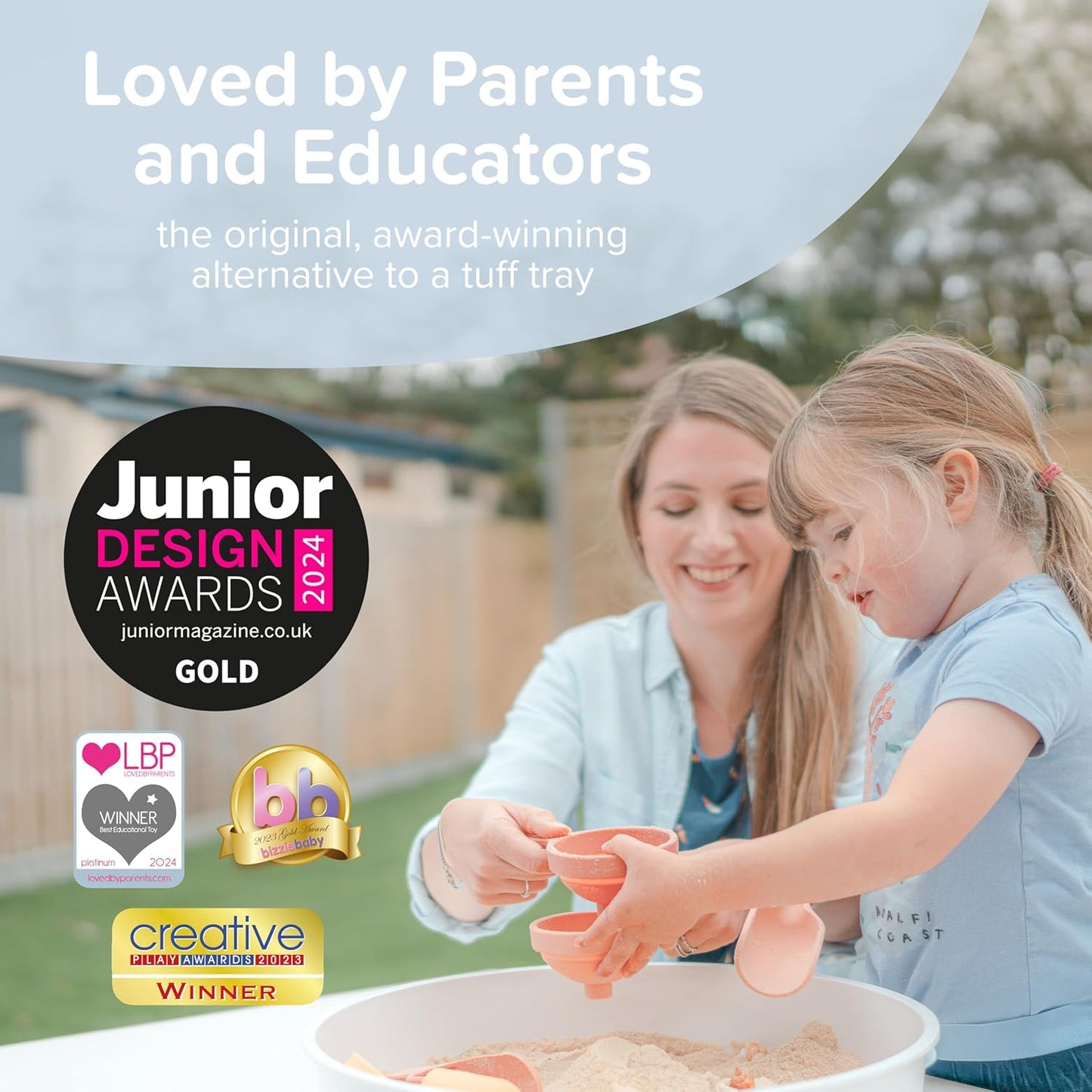 Inspire My Play Starter Bundle - Sensory Bin with Lid and Removable Storage Inserts