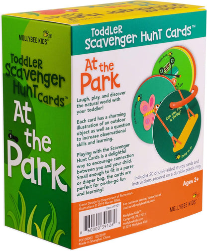 MOLLYBEE KIDS Toddler Scavenger Hunt Cards at Home, Toddler Activity, Ages 2, 3, Indoor Scavenger Hunt Game
