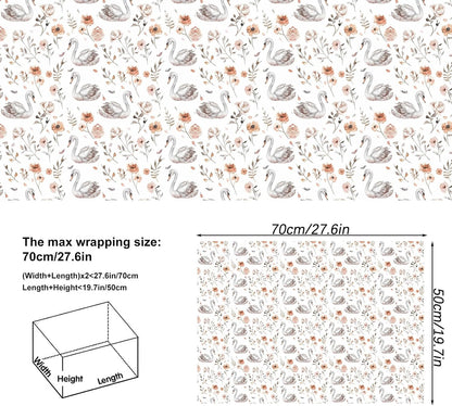 Dtiafu Reversible Building Blocks Wrapping paper Roll for Kids Boys Girls - Boys Birthday Bricks Design Gift Wrap Sheets for Baby Shower Party Craft Supplies(Total 28.5sq.ft)