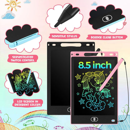 Tinlade 12 Pack LCD Writing Tablets for Kids Party Favors Games, 8.5 Inch Educational Learning Bulk Toys Gifts Erasable Doodle Boards Portable Electronic Drawing Pads for Toddlers 4-8 School Birthday