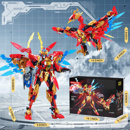 TIALLOW Pterodactyl Robot 2 in 1 Building Toy Sets, Dinosaurs Mech Transforming Building Block Model, Mecha Action Figures Pterosaur Building Kits, for Boys, Adult Age 8-12 (Pterodactyl)