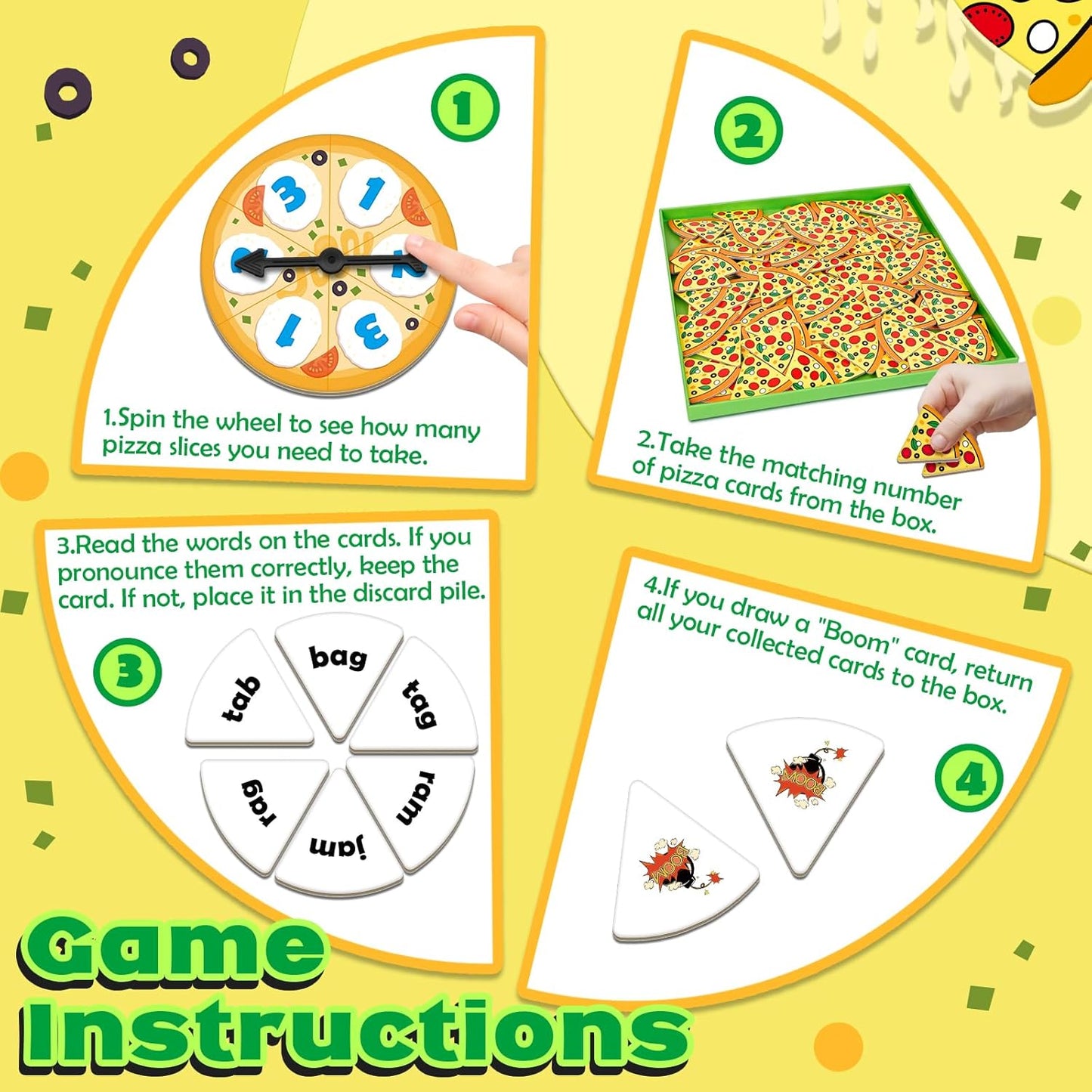 Blends & Digraphs Phonics Games for Kids, Learn to Read Phonics Flash Cards, Sight Words Word Games Spelling Reading Games, Speech Therapy Toys Kindergarten Preschool Learning Activities