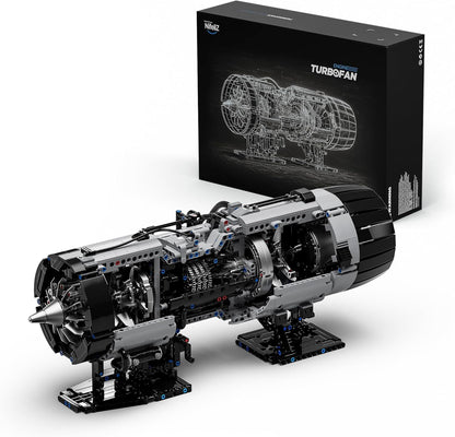 Nifeliz Turbofan Engine Building Set, Engineering Challenge Model for Adult Collectors, Physical Science Project and Display Piece (2,216 PCS, NF10317)