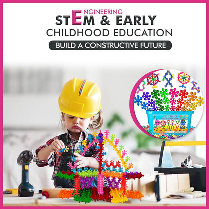 Curious 2 Learn 300pcs Pastel Building Blocks STEM Toy – Montessori Interlocking Discs Set for Kids 3+ | Educational Construction Set | Creative Gift for Girls & Boys | Safe, Durable & Colorful