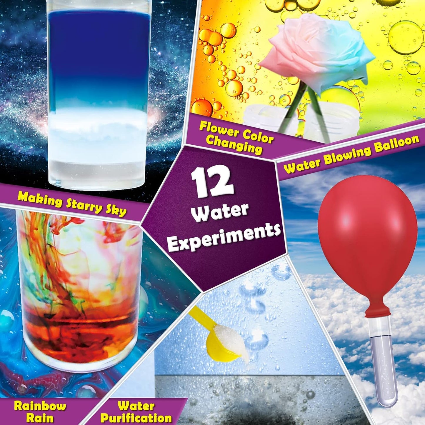 UNGLINGA 150 Experiments Science Kits for Kids, S.T.E.M Educational Project Toys for Boys Girls Birthday Gifts Ideas, Volcano, Chemistry Lab Tools Scientist Set
