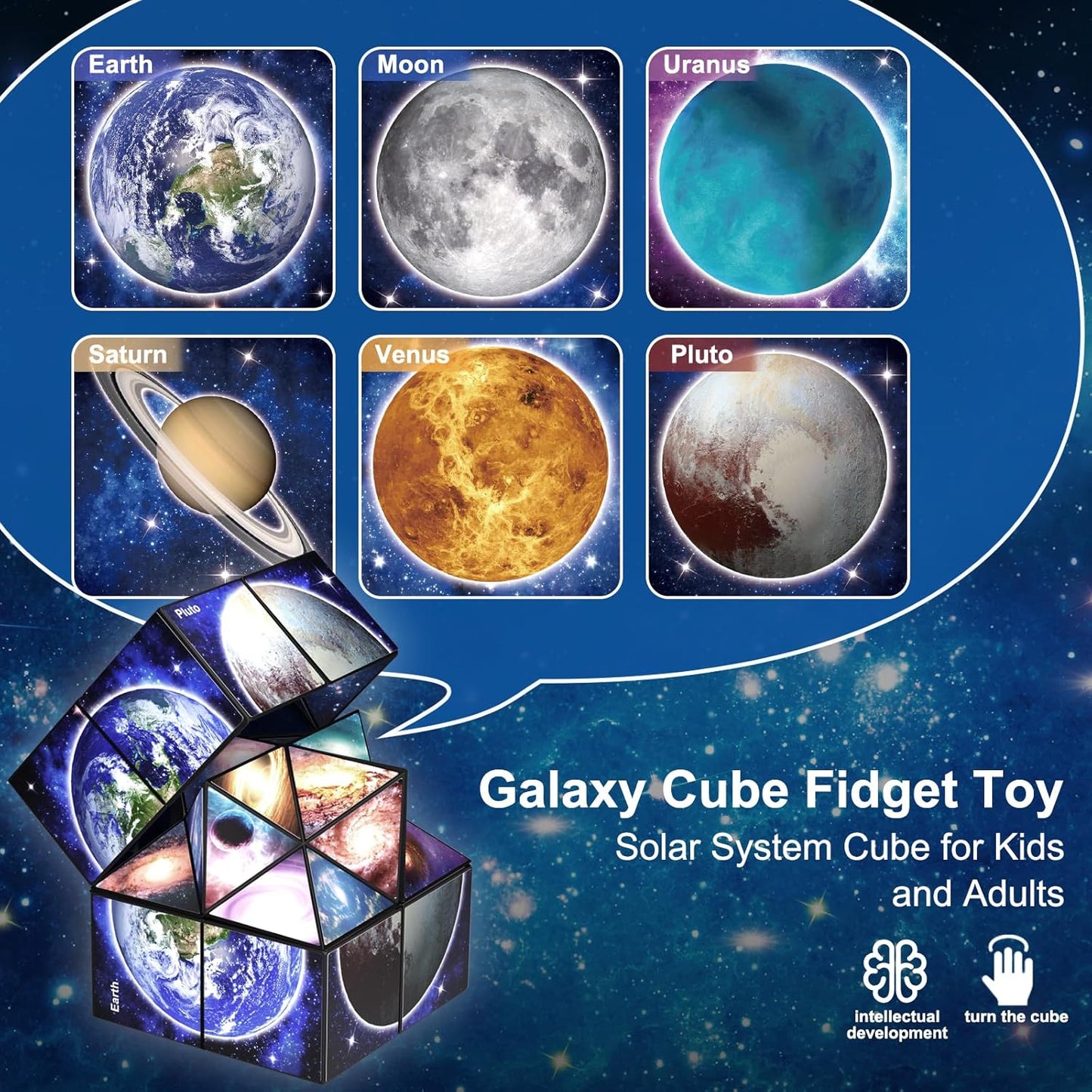 Star Cube Magic Cube Set, 2 in 1 Yoshimoto Cube for Kids and Adults, Toy for Boys and Girls Ages 8-12