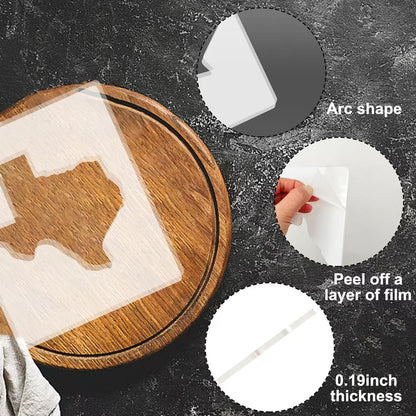 State of United States Router Templates, America Acrylic Router Inlay Template for Woodworking, Template Jig Woodworking Craft Tracing Guide Tool (State of Texas)