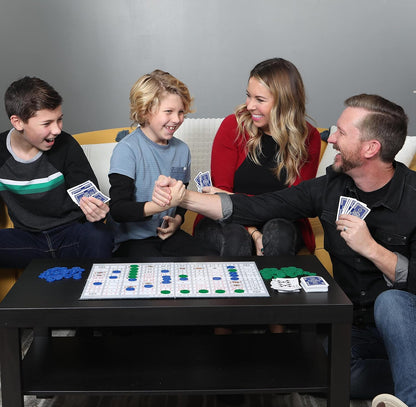SEQUENCE- Original SEQUENCE Game with Folding Board, Cards and Chips by Jax ( Packaging may Vary ) White, 10.3" x 8.1" x 2.31"