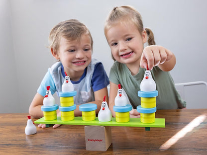 Blue Orange Games Chickyboom Award Winning Wooden Skill Building Balancing Game for Kids (350)