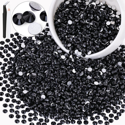 5000PCS SS6/2mm Glass Crystal Rhinestones (Clear), Bedazzling Flatback Rhinestones for Crafting DIY Crafts Nail Art Makeup Decoration, Gems Diamond Charms for Tumbler Shoes Clothing Mug