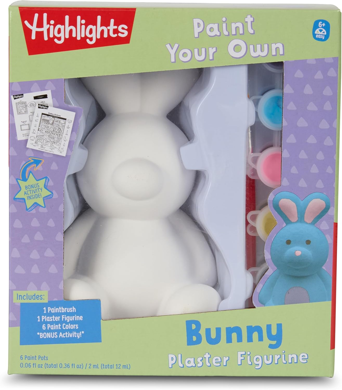Highlights Paint Your Own Plaster Figurine & Activity Kits – DIY Art Sets with Figurines, Paints, Brush & Bonus Activities – Multiple Themes – Ages 6+