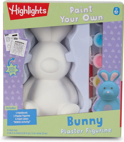Highlights Paint Your Own Plaster Figurine & Activity Kits – DIY Art Sets with Figurines, Paints, Brush & Bonus Activities – Multiple Themes – Ages 6+