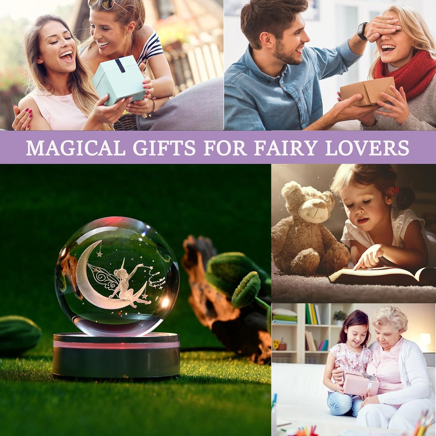 IFOLAINA 3D Solar System Crystal Ball Model Gift Space Astronomy Gift Planets Multicolor Universe Globe Ball Science Astrophysics Gift Night Light Kids Bedroom Adults Gift