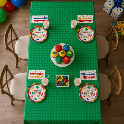 Blue Orchards Science Table Covers (Pack of 3) - 54"x108" XL - Science Birthday Party Decorations, Chemistry Party, Laboratory Theme Table Cloth