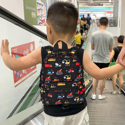 Accmor Toddler Backpack Leash, Mini Child Backpack with Anti Lost Wrist Link, Cute Kids Backpack Leash Walking Harness for Outdoor Travel, Small Excavator Backpack Tether for Baby Boys Girls Ages 1-3