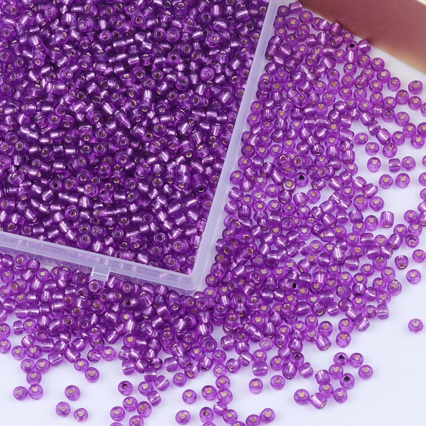 10100 Pcs Size 11/0 Glass Seed Beads, 2 mm Dark Green Small Mini Spacer Loose Pony Beads for Jewelry Making and DIY Crafts - Colors B
