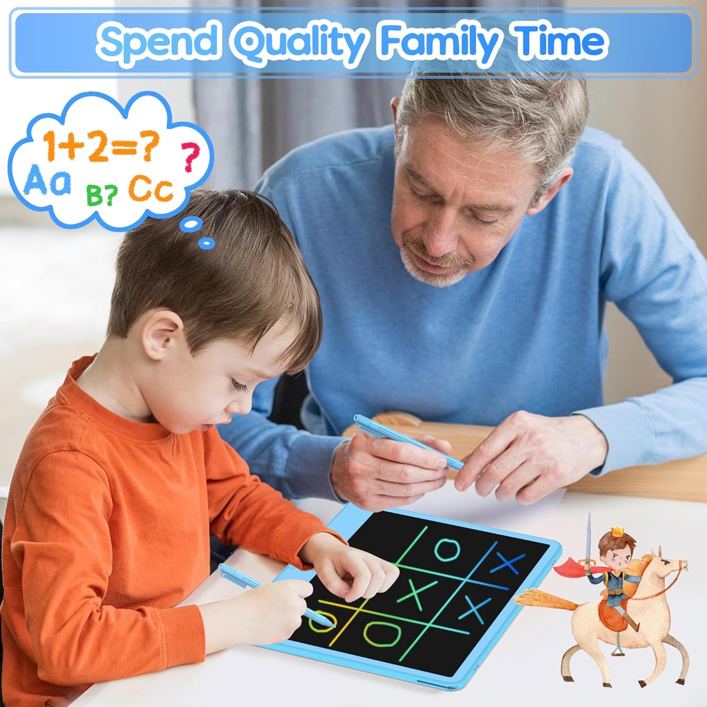 Hockvill LCD Writing Tablet for Kids, 16Inch Toys for Girls Boys Drawing Pad for 3 4 5 6 7 Year Old Kid, Toddler Doodle Board Christmas Birthday Gift for Kids，Erase Lock Writing Board
