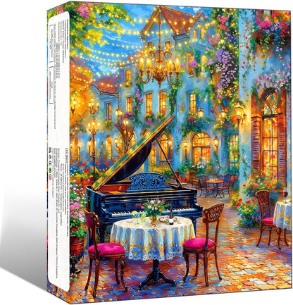 Puzzles for Adults 1000 Pieces,Seaview Campground Jigsaw Puzzle with 1:1 HD Poster, Perfect Interlocking No Dust, Stress Relief Ideal Gift for Family Games