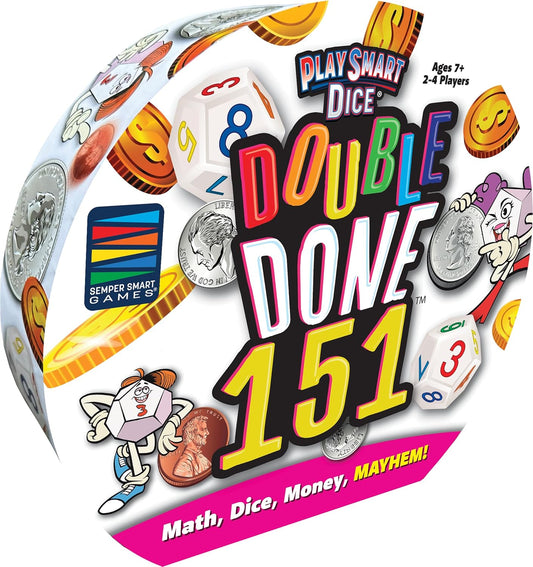 Semper Smart Games Double Done 151: Money and Mayhem Make Math Fun for The Whole Family!