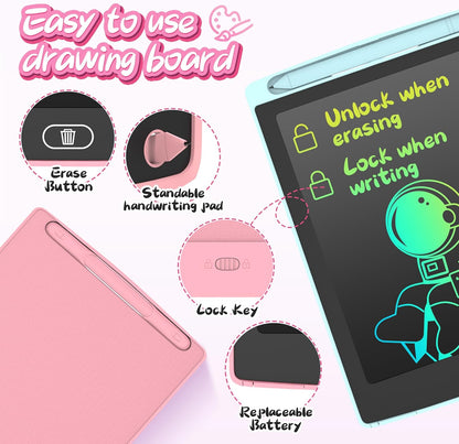 3 Pack LCD Writing Tablet, Colorful Toddler Drawing Tablet Doodle Board for Kids, Erasable Reusable Electronic Drawing Pad, LEYAOYAO Educational and Learning Toy for 3-6 Years Old Boy and Girl