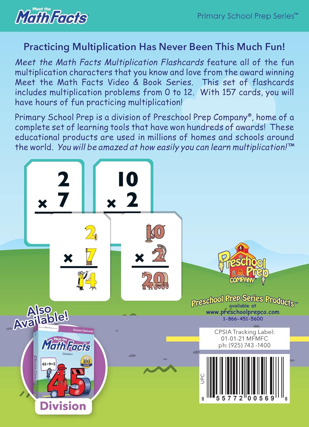 Meet The Math Facts: Multiplication Flashcards