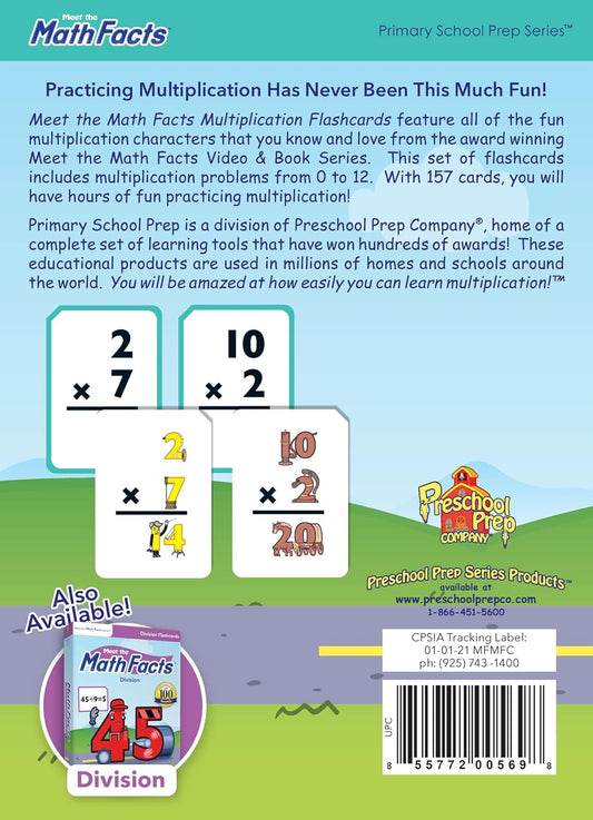 Meet The Math Facts: Multiplication Flashcards