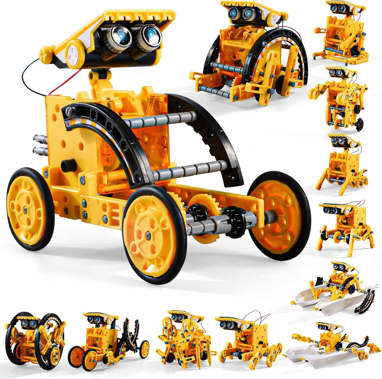 Lucky Doug Solar Power Robot Building Kits Toys for Boys Girls Ages 8-13, STEM Kit Gifts for Kids 8 9 10 11 12 13 Years, DIY Educational Science Building Robotic Set Gifts for Teenagers