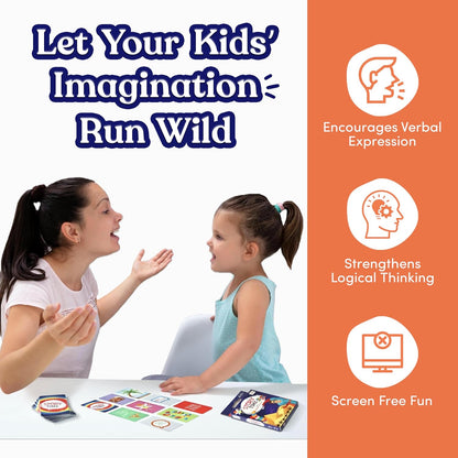 Story Time Travel Card Game by TrunkWorks | Family Friendly | for Ages 4, 5, 6, 7, 8 Years | Tell Stories; Develop Imagination, Language Skills