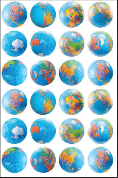 Hygloss Globes Stickers