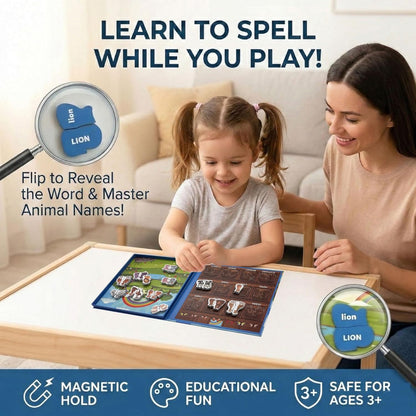 TRAVOFUN Bible Memory Matching Game for Kids - 3-in-1 Magnetic Travel Toy Set with 50 EVA Pieces, Tic-Tac-Toe & Storytime Bingo, Christian Educational Sunday School Games & Church Activities Gift