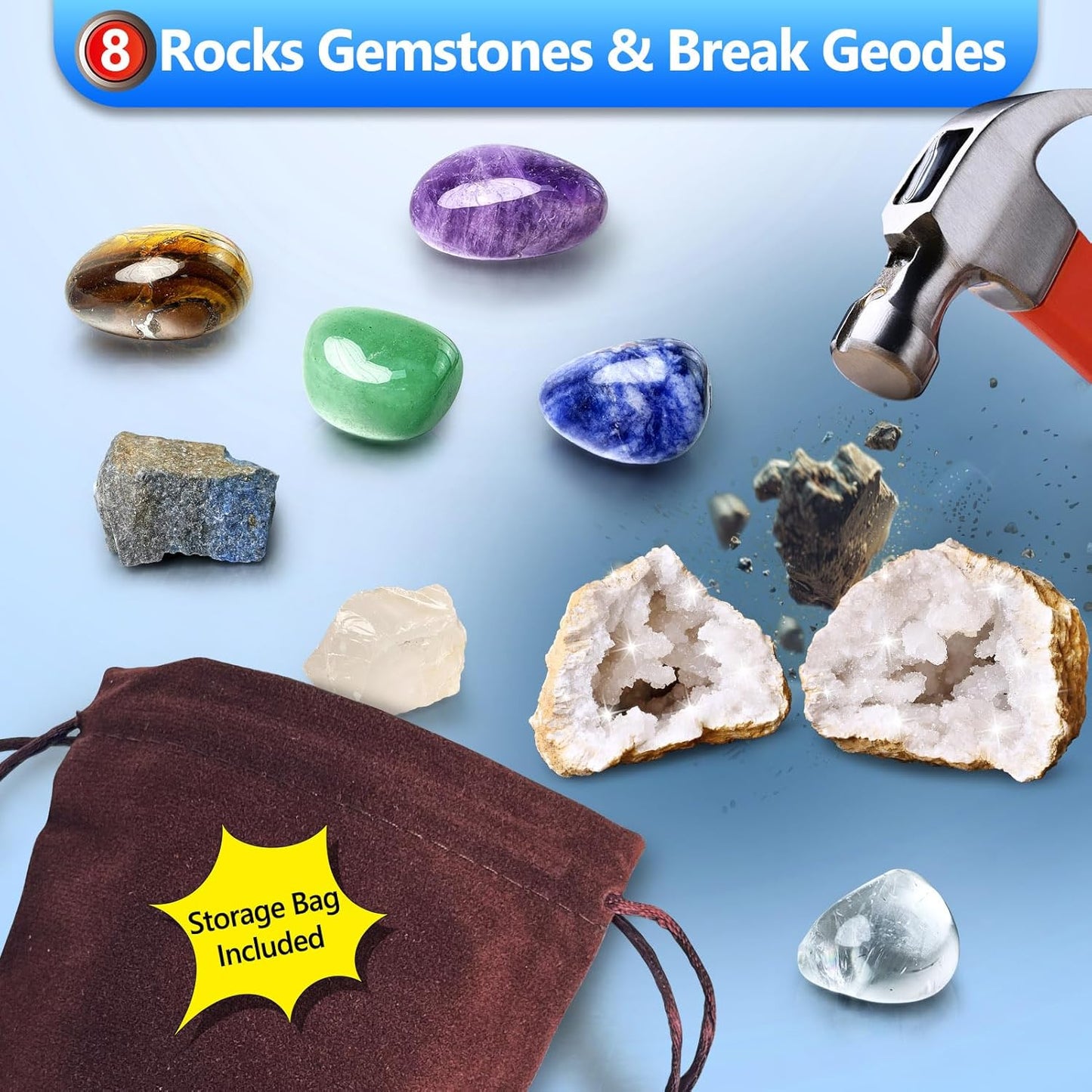 UNGLINGA 2026 Science Experiments Advent Calendar for Kids Boys Girls Toys Gifts - 24 Days of S.T.E.M Kit, Volcano, Chemistry, Physics, Gemstones, Countdown to Christmas Birthday Holiday