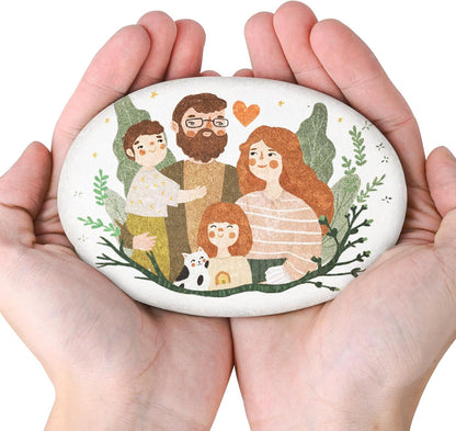 River Rocks for Painting 45 Pcs Large 2-3 Inch Flat Smooth Painting Stones Craft Rock to Paint for Kids Crafts Painting Bulk
