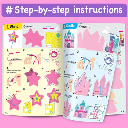 EZCRA Fairy Sewing Kit for Kids Ages 4-8, 4 Easy Projects, No-Mess Learn-to-Sew Arts & Crafts with Felt Stickers for Beginners