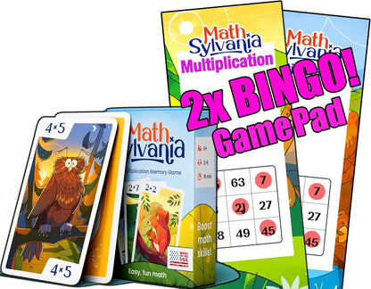 Homeschool Multiplication Memory Card Game – MathSylvania | Family Game Night Learning Game | Made in USA