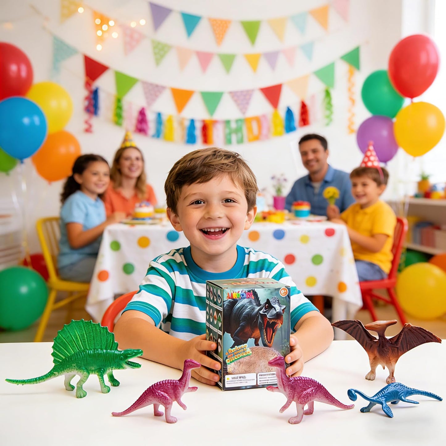 Dino Dig Kit with Jumbo Egg,16PCS Hatching Dinosaur Eggs Excavation Set Archeology Toys Fossil Digging Kits for Boys Girls,Dinosaur Party Decorations Easter Gifts for Kids Ages 6-12