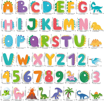 Magnetic Letters and Numbers for Fridge, Cute Colorful Animal Alphabet 26 Uppercase Letters 0-9 Numbers, Fridge Magnets Set for Learning Spelling Girls