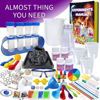 UNGLINGA 150 Experiments Science Kits for Kids Boys Girls, S.T.E.M Kit Toys Gifts Ideas Birthday Christmas, Chemistry Break Geodes, Volcano, Physics Educational Activities Project