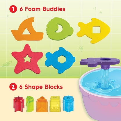 Imagimake Stacking Pots Toys | Leaps & Bounds 6+ Month Old Baby Toy | Learning Toy for Infant & Toddler | 5-in-1 Play & Learn | Stacking, Nesting, Pretend Play | First Birthday Gifts for Girls & Boys