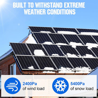 ECO-WORTHY 5KW Off Grid Solar System Complete Kit 12PCS 195W Mono Solar Panel (2340W) +1 * 48V 5KW Off-Grid Inverter + 1 * 51.2V 100Ah Server Rack Whole House Storage LiFePO4 Lithium Battery