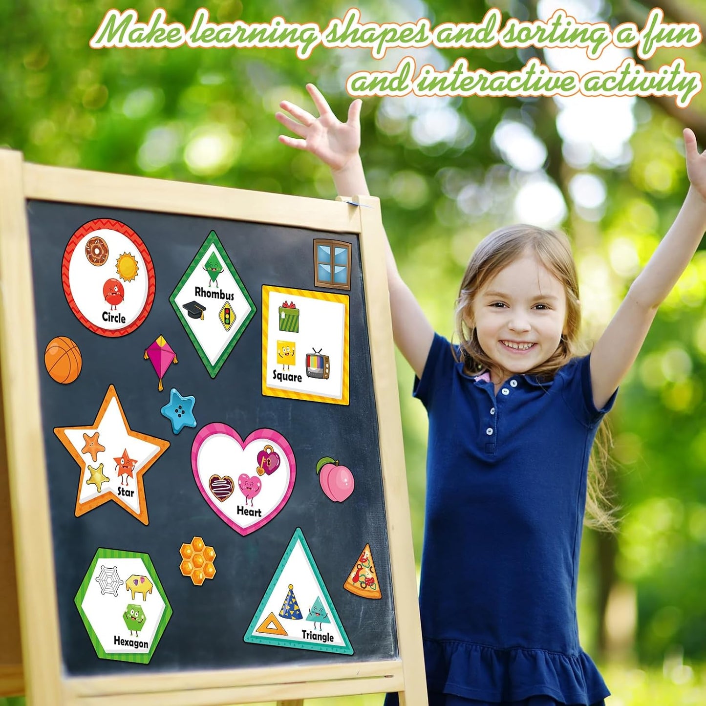 Blosssound 10 Set Magnetic Shape Sorting for Toddler Matching Games Magnet Sorting Mats 30 Everyday Objects Magnets Pieces Learning Toys for Child Learning Shape Game Preschool Classroom