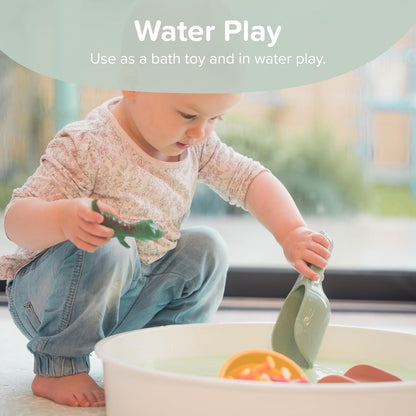 Inspire My Play - 3 x Silicone Nesting Scoops - Perfect for Sensory PlayTray - Sensory Bin Accessories - Special Education Classroom Supplies - Montessori Education Toys - Multi-Purpose Shovel - Coral