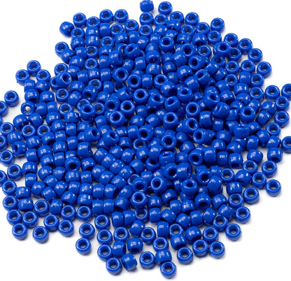 Gxueshan 1000 Pcs Acrylic Black Pony Beads 6x9mm Large Hole Pen Hair Kandi Beads Bulk for Friendship Bracelet Necklace Jewelry Making Earring Braiding Kit