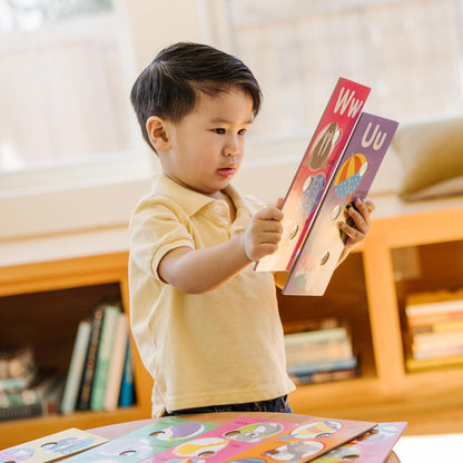 Melissa & Doug Poke-a-Dot! Alphabet Jumbo Learning Cards, 13 Double Sided Interactive ABC Flash Cards, Educational Activities for Toddlers and Preschoolers, Ages 1+
