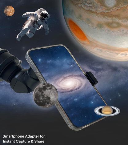 SpectrumOI Telescope for Kids, Telescope for Adults Astronomy Gifts for Kids 8-12 - Premium Refractor 70mm Aperture with Carry Bag and Phone Holder