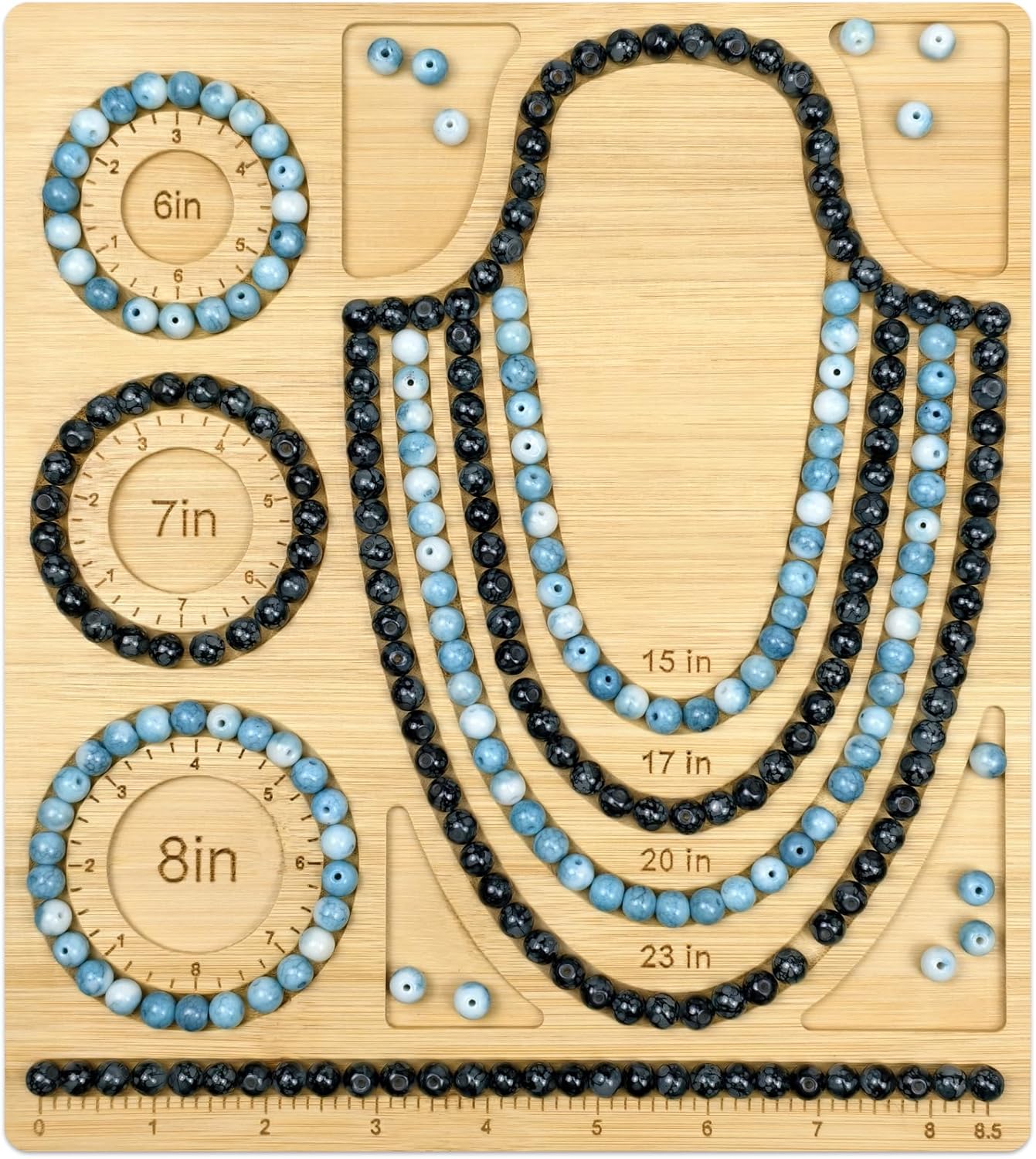 Petoysoso Bead Boards for Jewelry Making, Bamboo Beading Board for Bracelet & Necklace, Jewelry Making Supplies,Bead Tray Supplies