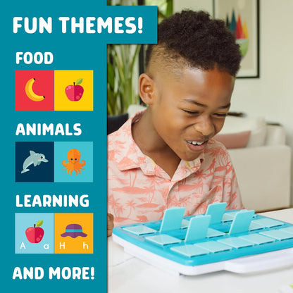 Chuckle & Roar Travel Matching Puzzle & Game Set – 40 Activities on 20 Cards, Grow-with-Me Game Modes, 1–2 Players, Preschool Learning Game, Ages 3+