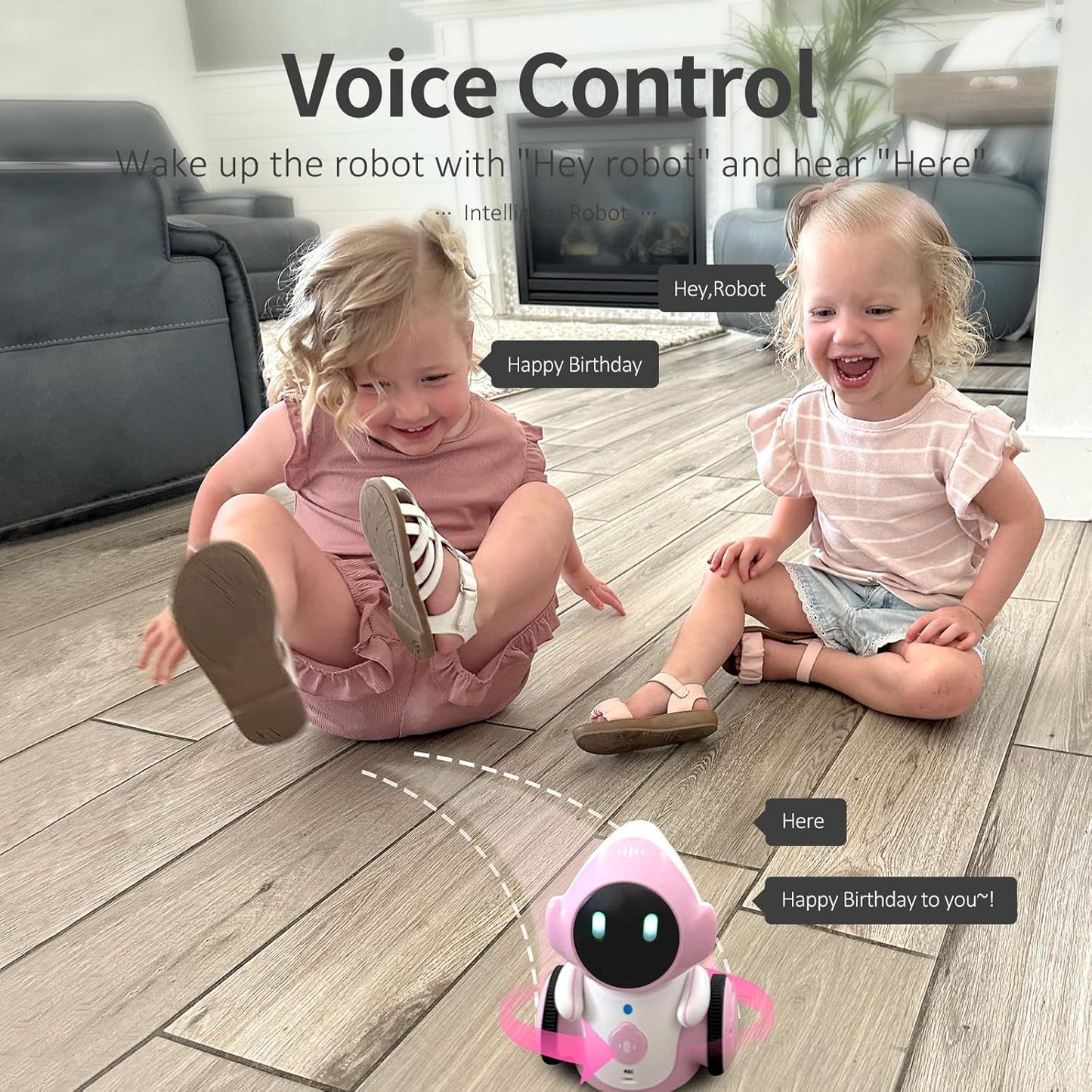 GILOBABY Interactive Robot for Kids Ages 3-8 – Rechargeable with Voice Control & Playback Mode – Educational Toy that Sings, Dances and Touch Control (Blue)