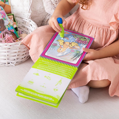 Melissa & Doug On The Go Water Wow! Mess Free Coloring Book, Reusable Water-Reveal Activity Pad, Spring, Travel Toys, Party Favors, for Toddlers & Kids Ages 3+